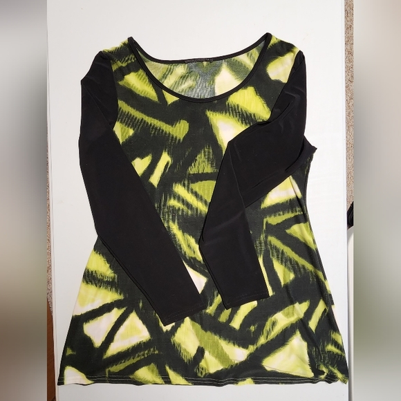 Geometic Women's Long sleeve Tunic, Size L - Picture 5 of 6